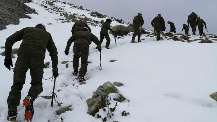 Foto de unas maniobras militares anteriores en el Pirineo aragonés
