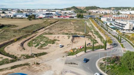 Imagen de la parcela destinada al recinto ferial de Tudela