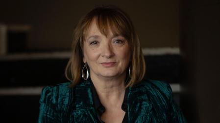 Susana Rodríguez Lezaun, retratada en un rincón del hotel Tres Reyes de Pamplona