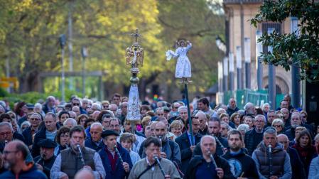 El Ángel de la Meca acompaña a la efigie de Aralar.