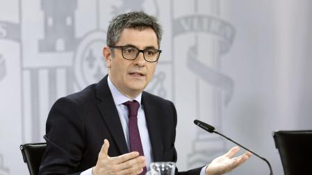 Félix Bolaños, este martes tras el Consejo de Ministros