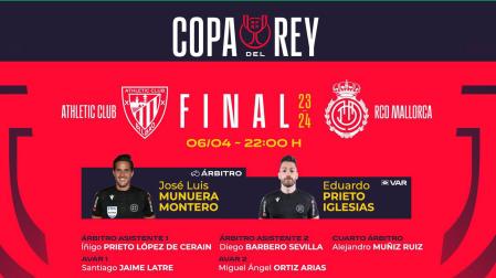 Munuera Montero arbitrará la final de Copa del Rey con Prieto Iglesias en el VAR