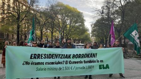 Concentración del sindicato ELA este jueves frente al Parlamento de Navarra