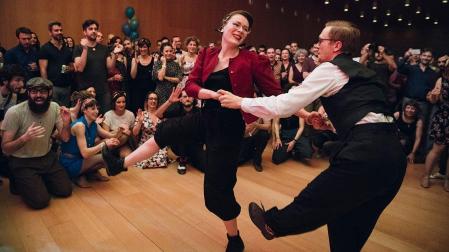 Vermut Swing hoy en el Zentral Pamplona, dentro del 'Festival Spring Lindy Weekend '.
