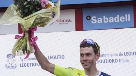 El corredor del equipo Intermarché-Wanty, Louis Meintjes, se ha proclamado vencedor de la cuarta etapa de la Itzulia entre Etxarri Aranatz y Legutio