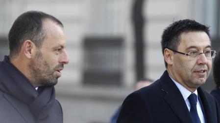 Josep Maria Bartomeu y Sandro Rosell llegan a la Audiencia Nacional