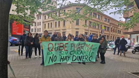 Protesta de los trabajadores de Lozy's Pharmaceuticals
