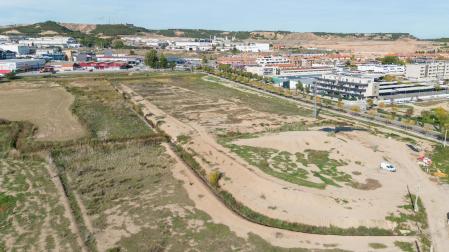 Parcela donde se ubicarán las ferias de las Fiestas de Tudela