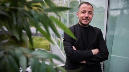 Jaume Ripoll, este martes, en el Centro Huarte
