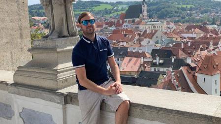 Iñigo de Pedro, este fin de semana en Cesky Krumlov, un pequeño enclave medieval de Chequia