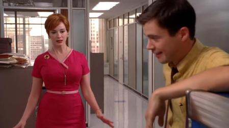 Christina Hendricks, en un capítulo de 'Mad Men'