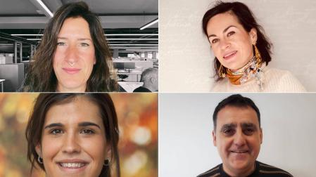 Susana Heredia, Rebeca Hidalgo, María Contreras e Iñaki Goldáraz