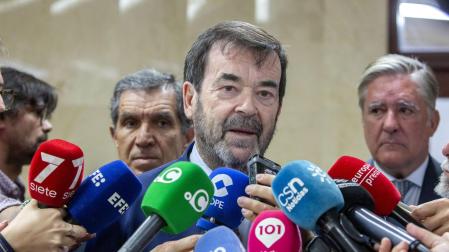 Vicente Guilarte, presidente del Consejo General del Poder Judicial, atiende a los medios en una fotografía reciente