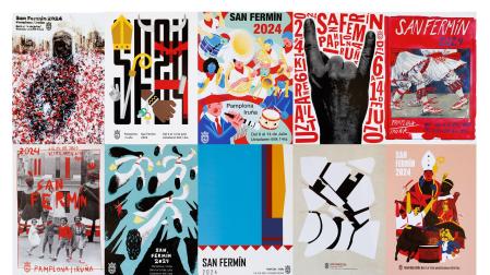 Las 10 obras finalistas que optan a ganar el concurso del cartel de San Fermín 2024