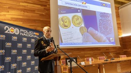 Miguel Ángel Espada, jefe del Grupo 2 de la Brigada de Patrimonio Histórico, explicó casos como el de la ‘operación Drosera’