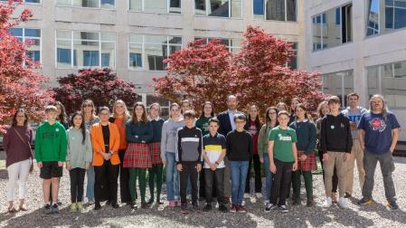 Estudiantes que participaron en la final del concurso celebrado en la Universidad de Navarra