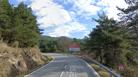 La salida de vía ha ocurrido en el punto kilométrico 23 de la N-135