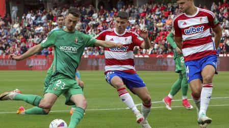Raúl García de Haro, en el partido contra el Granada CF