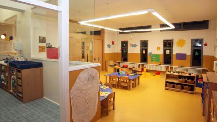 Interior de la escuela de O a 3 años de Cizur Menor cuando se inauguró en 2009.