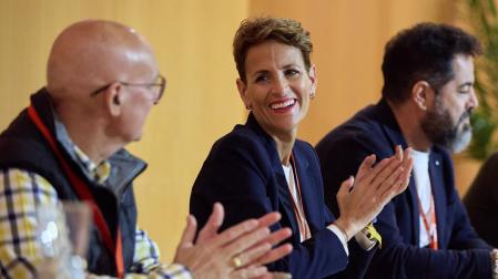 María Chivite, durante el Comité Regional del PSN