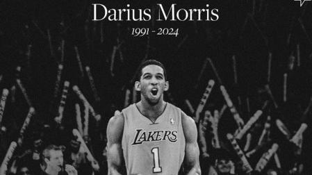 Darius Morris, en una fotografía publicada por Los Angeles Lakers en la red X