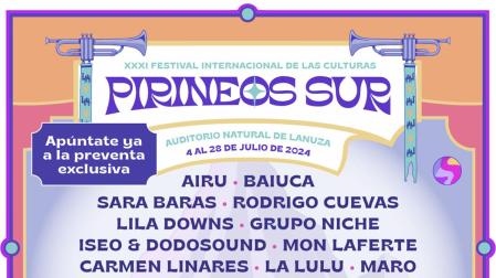 Cartel del Festival Pirineos Sur 2024