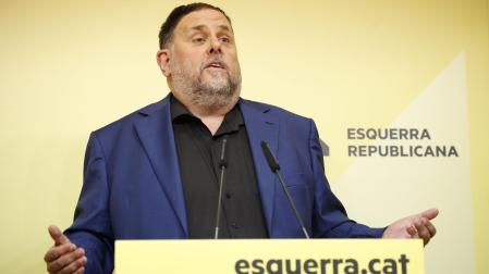 El líder de ERC, Oriol Junqueras, ha asegurado en rueda de prensa que quiere seguir liderando ERC si tiene "un aval explícito y renovado de la militancia"