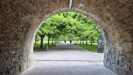 Acceso a la Primavera en la Ciudadela de Pamplona.