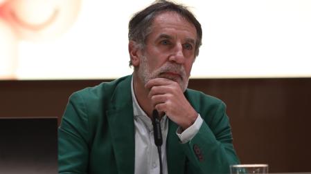 Pablo de Lora, durante su última visita a Pamplona, con motivo de su intervención en la Escuela de Democracia de la UPNA.