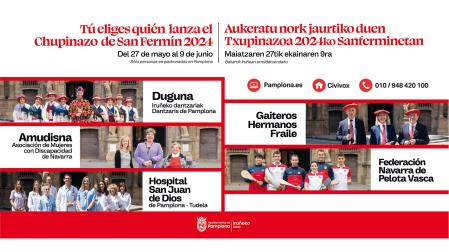 Estas son las cinco candidaturas seleccionadas para lanzar el Chupinazo 2024