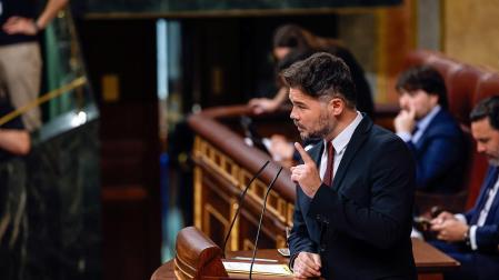 El portavoz de ERC, Gabriel Rufián, interviene en el pleno del Congreso que aprueba definitivamente la ley de amnistía