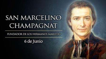 El santo de Marcelino Champagnat es el que se celebra hoy