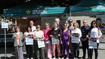Representantes de Alcer, Atehna y Fibrosis Quística impulsaron la jornada en Sarasate.