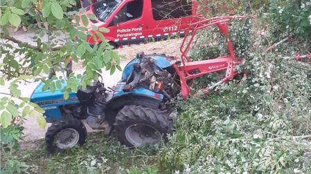 Tractor del fallecido