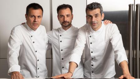 Oriol Castro, Eduard Xatruch y Mateu Casañas, del restaurante Disfrutar