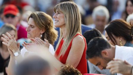 Begoña Gómez, en el mitin del PSOE en Benalmádena el 5 de junio