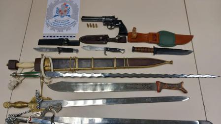 Arsenal intervenido en la operación policial
