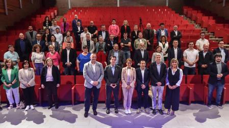 Asistentes a la jornada de presentación del proyecto Raíz que se celebró este lunes por la mañana en Peralta