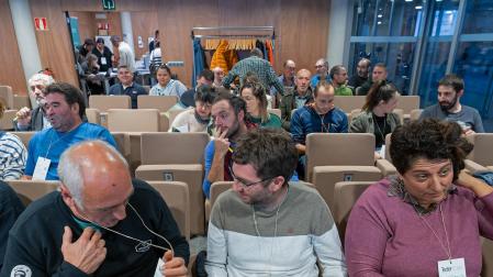 Imagen de la asamblea de Teder de octubre en la que se eligió la nueva junta directiva
