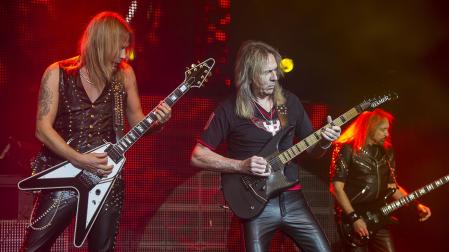 Judas Priest, en un concierto de 2015.