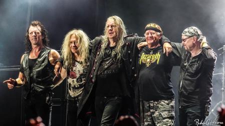 Saxon, al final de un concierto en 2018.