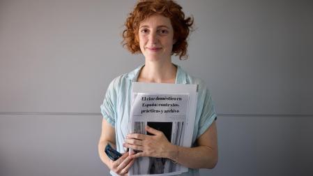 Clara Sánchez-Dehesa, este miércoles, en la Universidad de Navarra