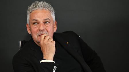 El exfutbolista Roberto Baggio durante un acto a principios de este mes de junio