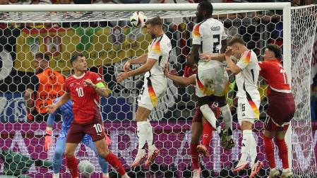 Gol de Niclas Füllkrug en el minuto 90 que ha servido para que Alemania empatara a uno el partido con Suiza y lograra el primer lugar del grupo A de la Eurocopa 2024