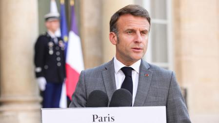 El presidente francés, Emmanuel Macron