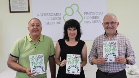 Desde la izda.: Alfonso Arana Marquina, Cristina Illescas Orduña y José Antonio Arrieta Garnica