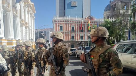 Fotos del intento de golpe de Estado en Bolivia. /