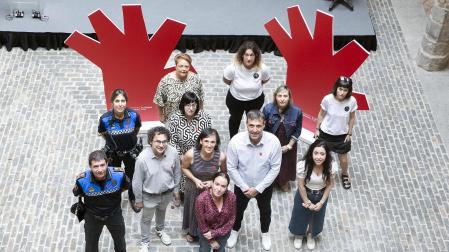 Presentación de la campaña 'Pamplona libre de agresiones sexistas' de cara a los Sanfermines 2024