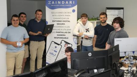 De izda a dcha: Xabier Leonardo, Íñigo Alkorta, Eduardo Magaña, Xabier Erro, Pablo Patús y Gorka Max Woischwill