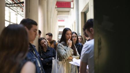 Estudiantes, en la convocatoria ordinaria de la EVAU de este año